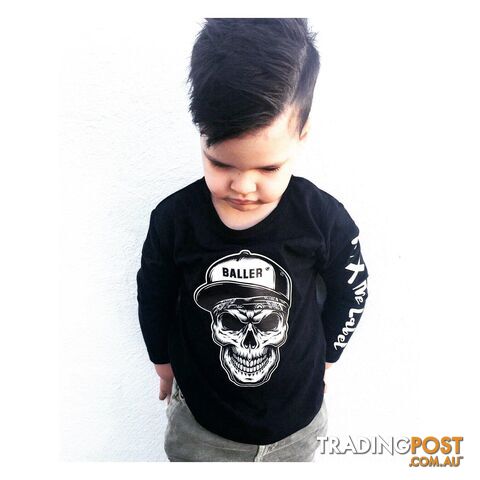 Skull Baller Tee - Long sleeve - NC X The Label - photo 2 of 2