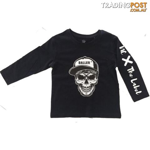 Skull Baller Tee - Long sleeve - NC X The Label