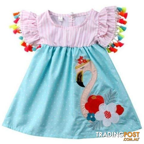 Striped Flamingo Dress