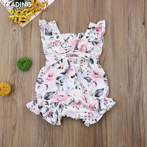 Ruffle Floral Romper