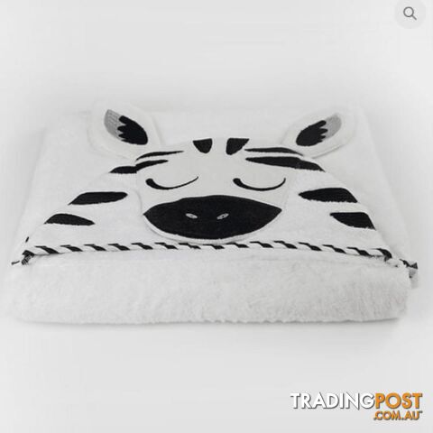 Zoo Animals 'Zebra' Novelty Hooded Bath Towel - photo 3 of 4
