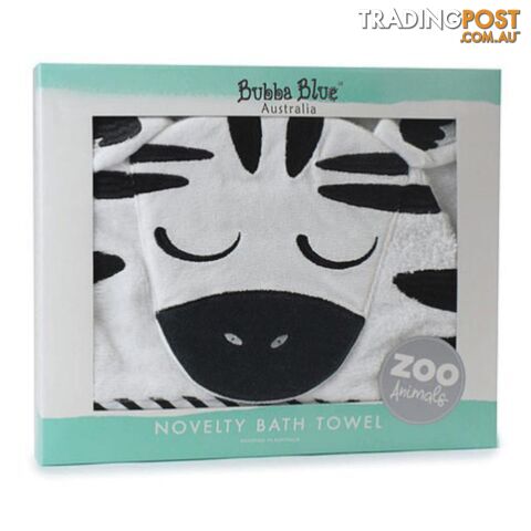 Zoo Animals 'Zebra' Novelty Hooded Bath Towel - photo 2 of 4