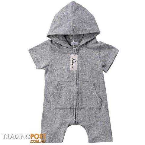 Plain Grey Jumpsuit