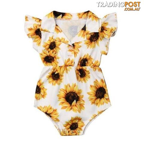 Yellow Sunflower Romper