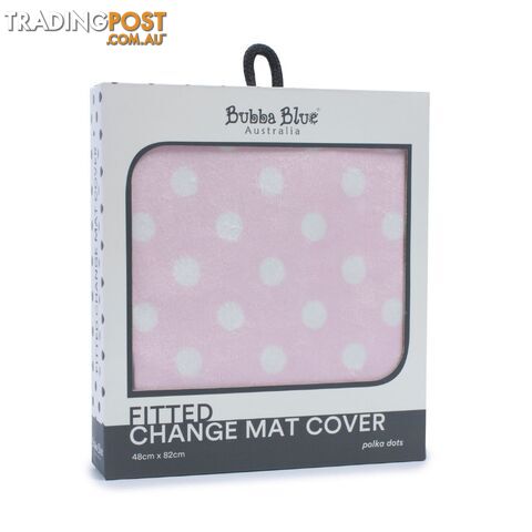 Pink Polka Dots Change Mat Cover