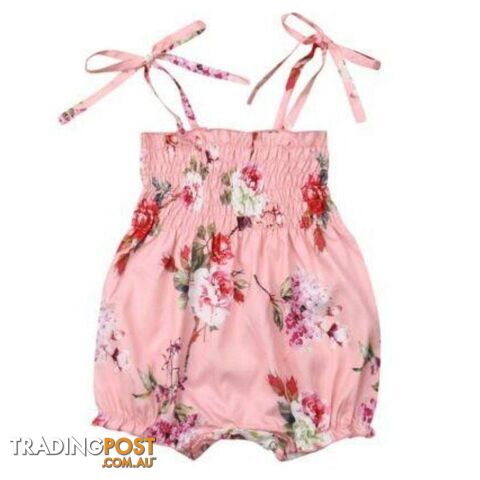 Pink Floral Jumpsuit