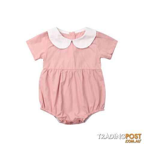 Pink Collared Romper - photo 3 of 7