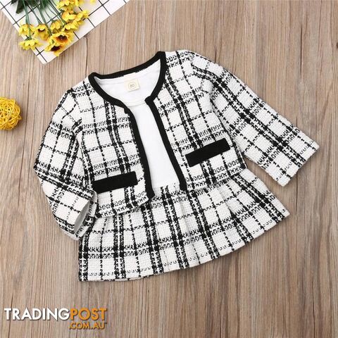 Plaid Skirt Set