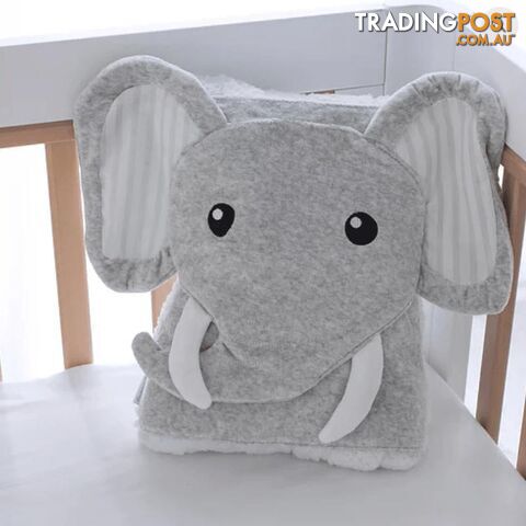 Zoo Animals Elephant Novelty Blankie