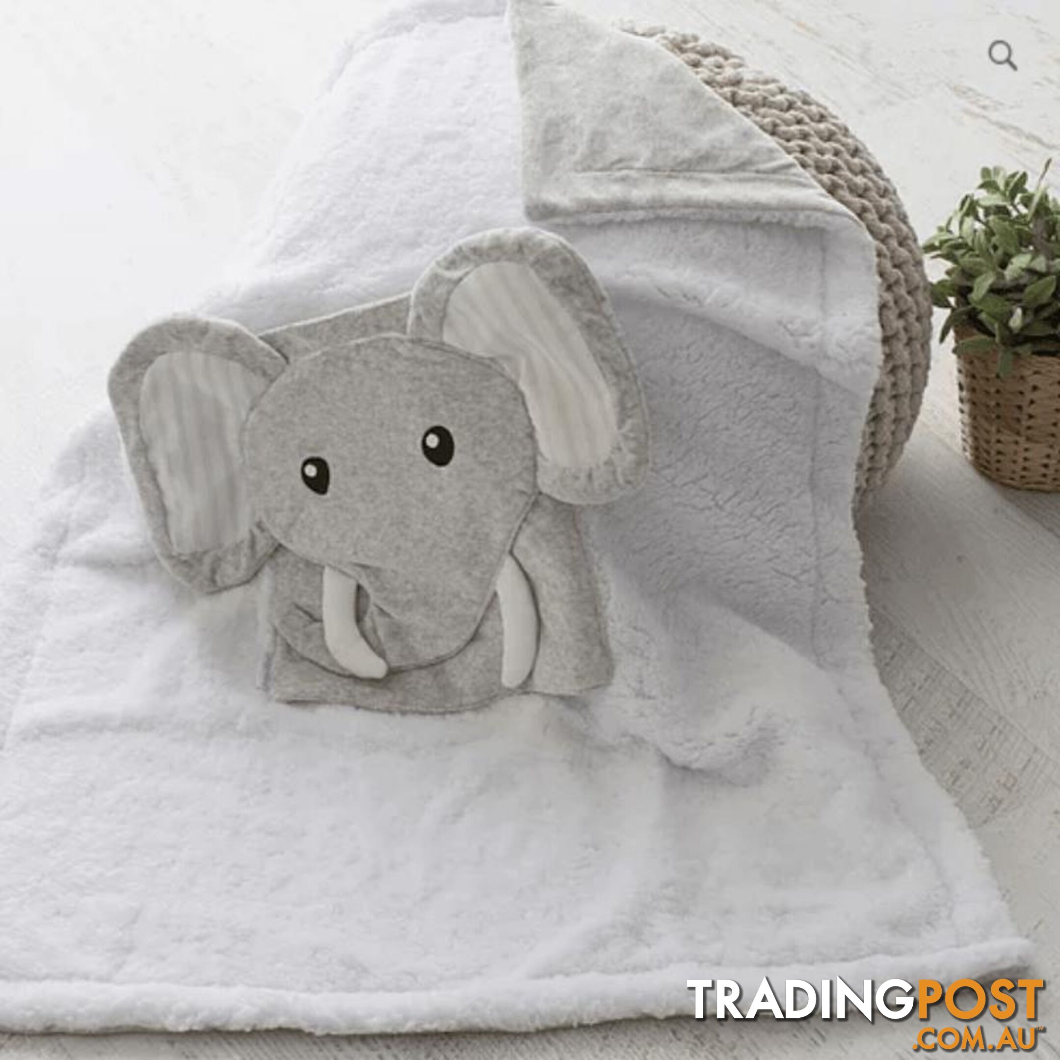 Zoo Animals Elephant Novelty Blankie