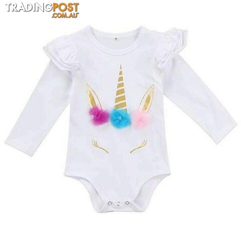 Ruffled Unicorn Romper