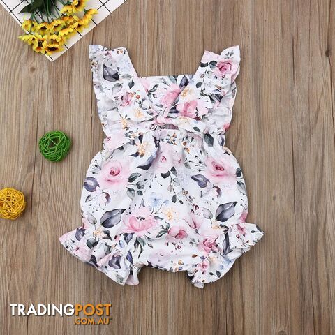 Ruffle Floral Romper