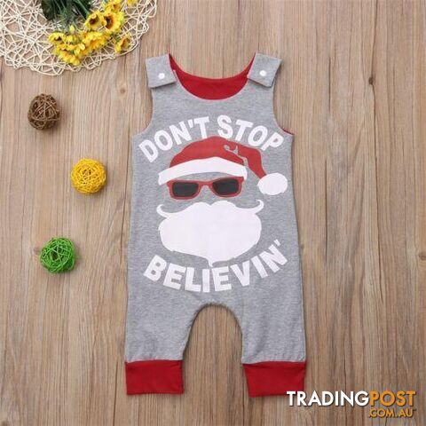 Sleeveless Santa Claus Romper