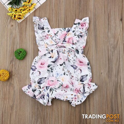 Ruffle Floral Romper