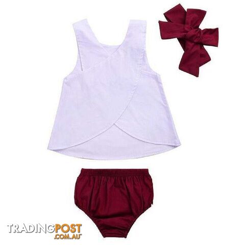 White & Maroon Set