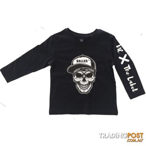 Skull Baller Tee - Long sleeve - NC X The Label