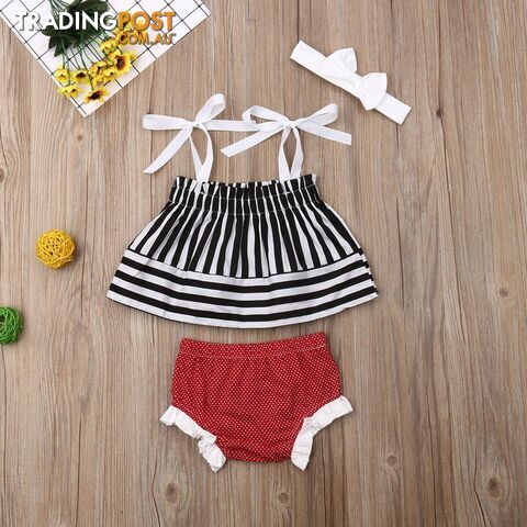 Stripe Bow Set