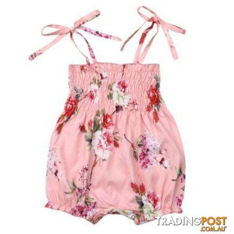 Pink Floral Jumpsuit