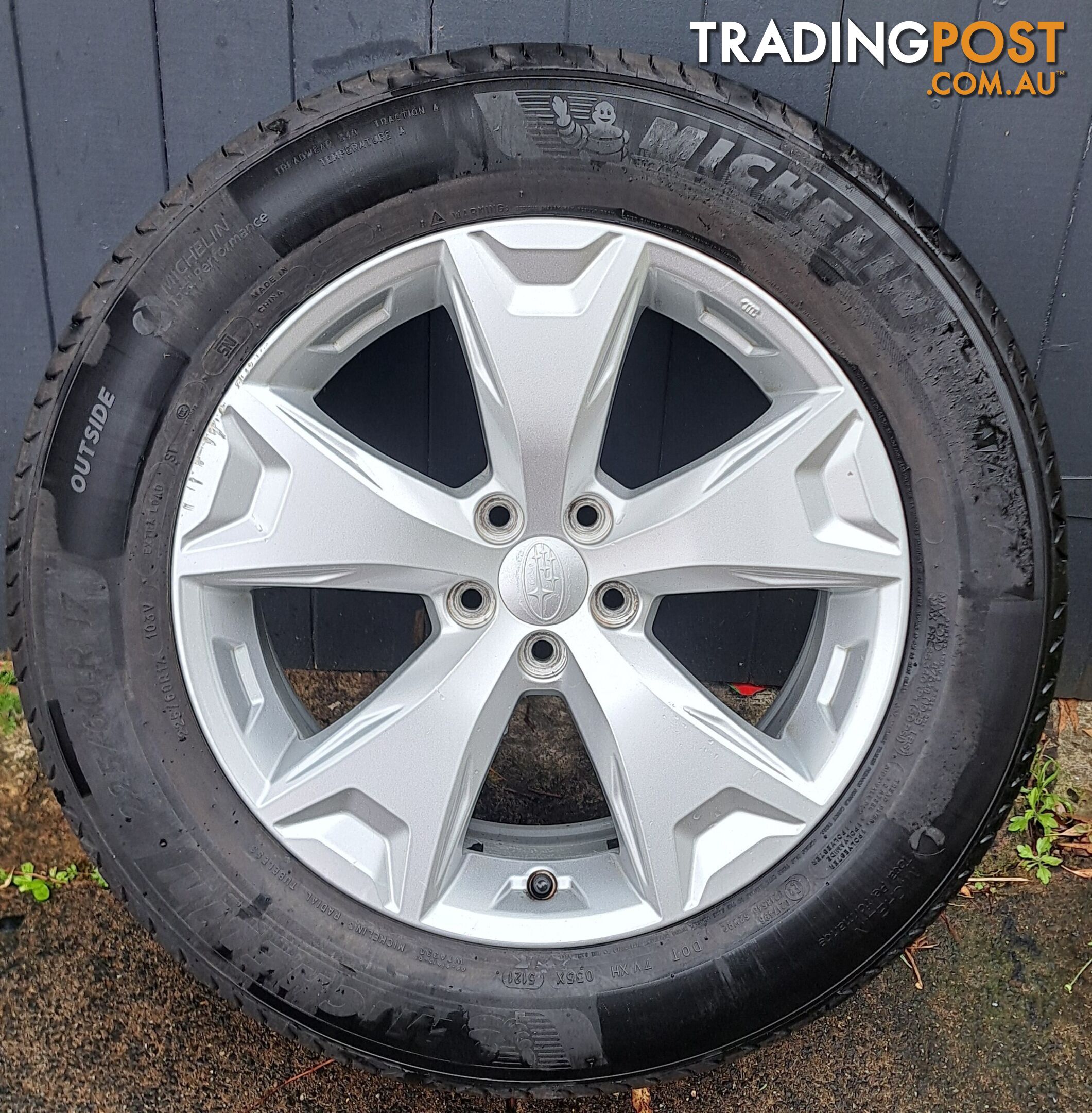 Subaru Forester SJ 2013 Enkai C34 wheels and Michelin 225/60R17 tyres, four (4)