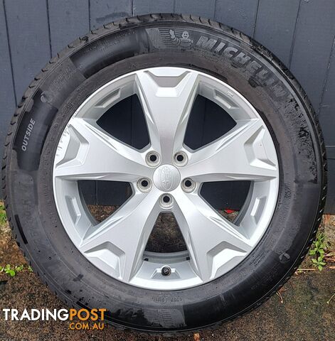 Subaru Forester SJ 2013 Enkai C34 wheels and Michelin 225/60R17 tyres, four (4)