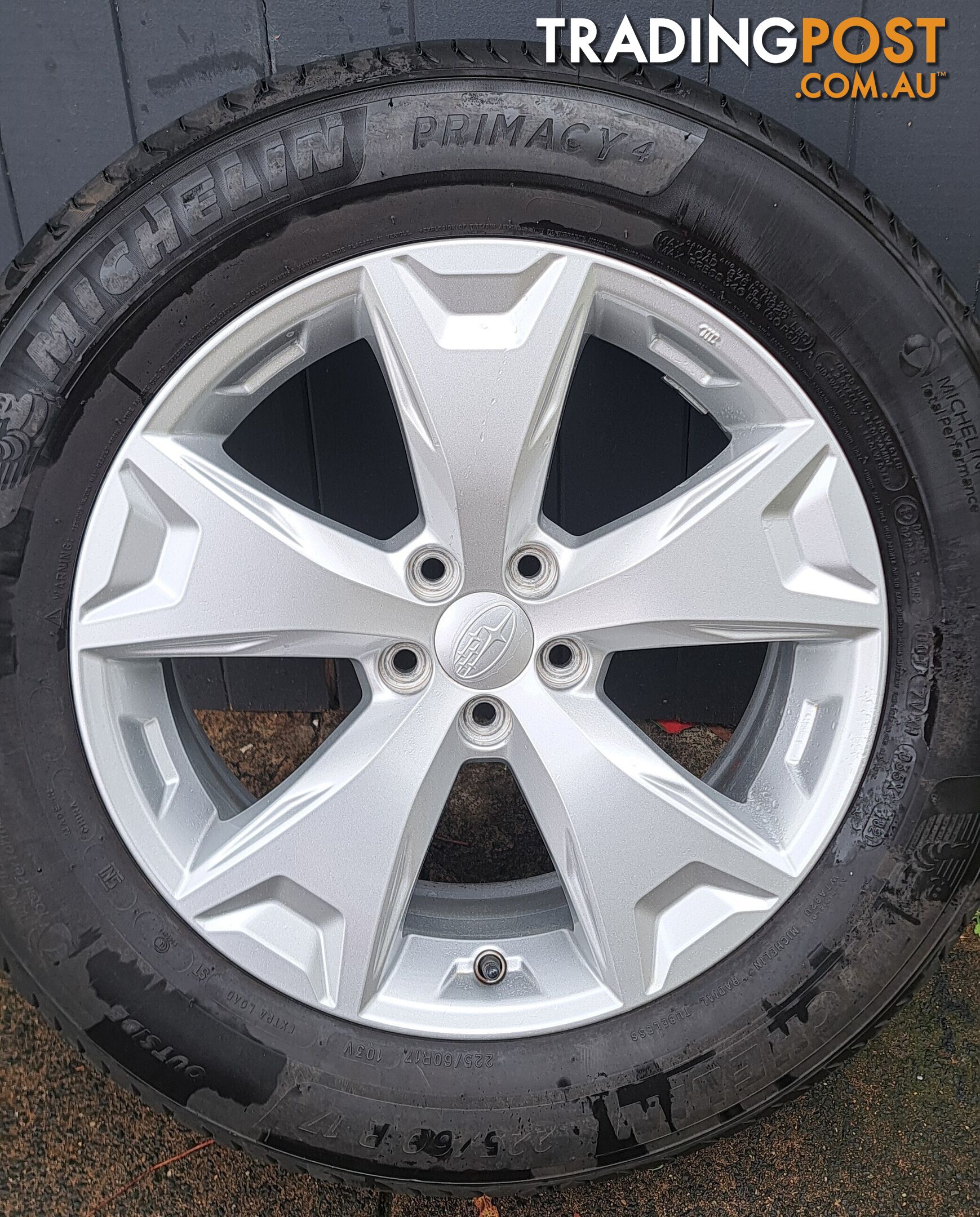 Subaru Forester SJ 2013 Enkai C34 wheels and Michelin 225/60R17 tyres, four (4)