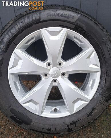 Subaru Forester SJ 2013 Enkai C34 wheels and Michelin 225/60R17 tyres, four (4)