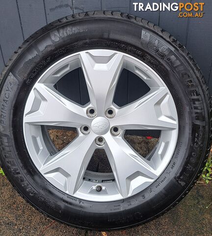 Subaru Forester SJ 2013 Enkai C34 wheels and Michelin 225/60R17 tyres, four (4)