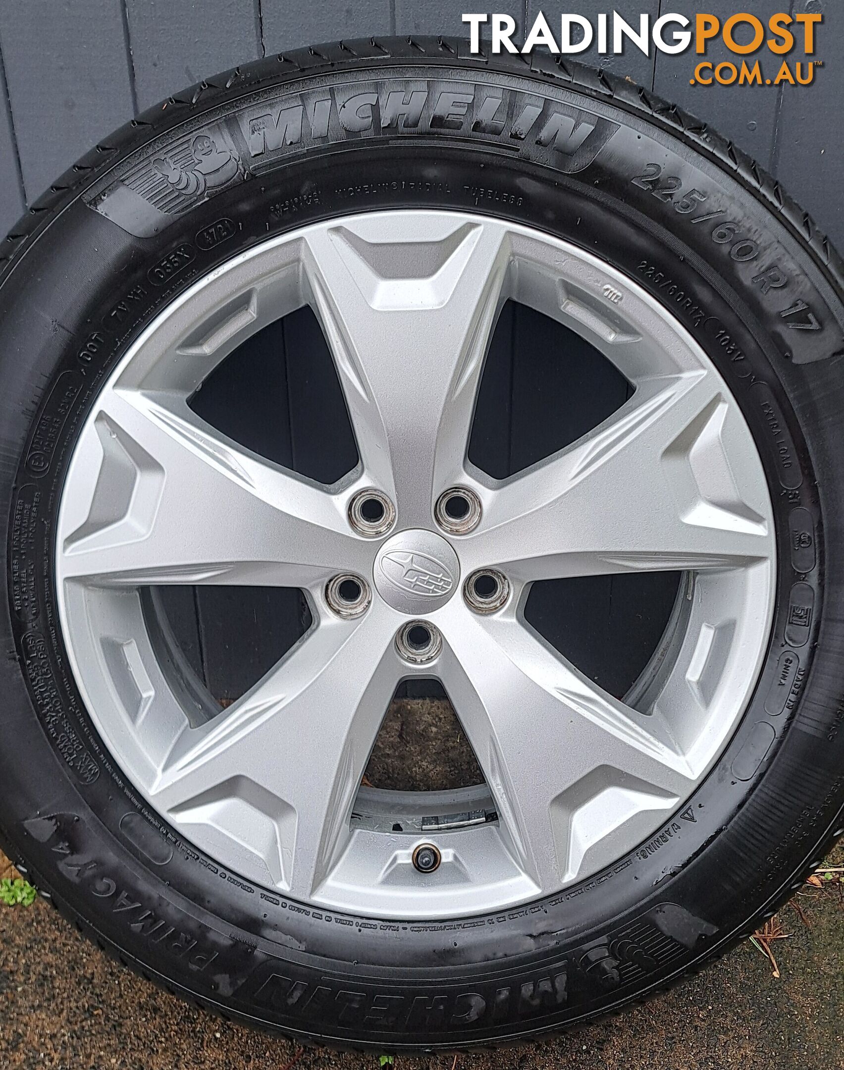 Subaru Forester SJ 2013 Enkai C34 wheels and Michelin 225/60R17 tyres, four (4)