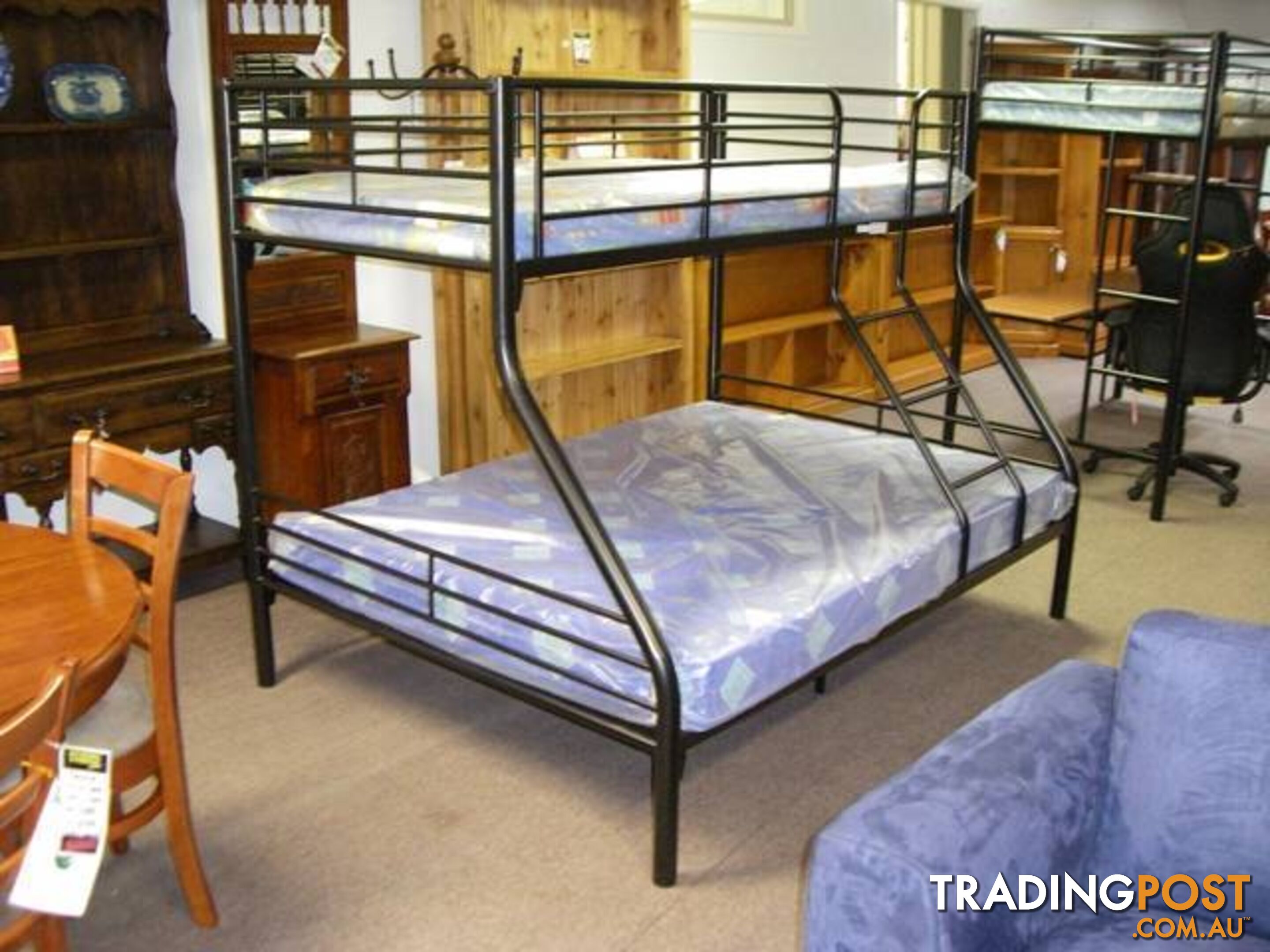 NEW BUNKS DOUBLE BOTTOM SINGLE TOP. RENT KEEP $5.80PW