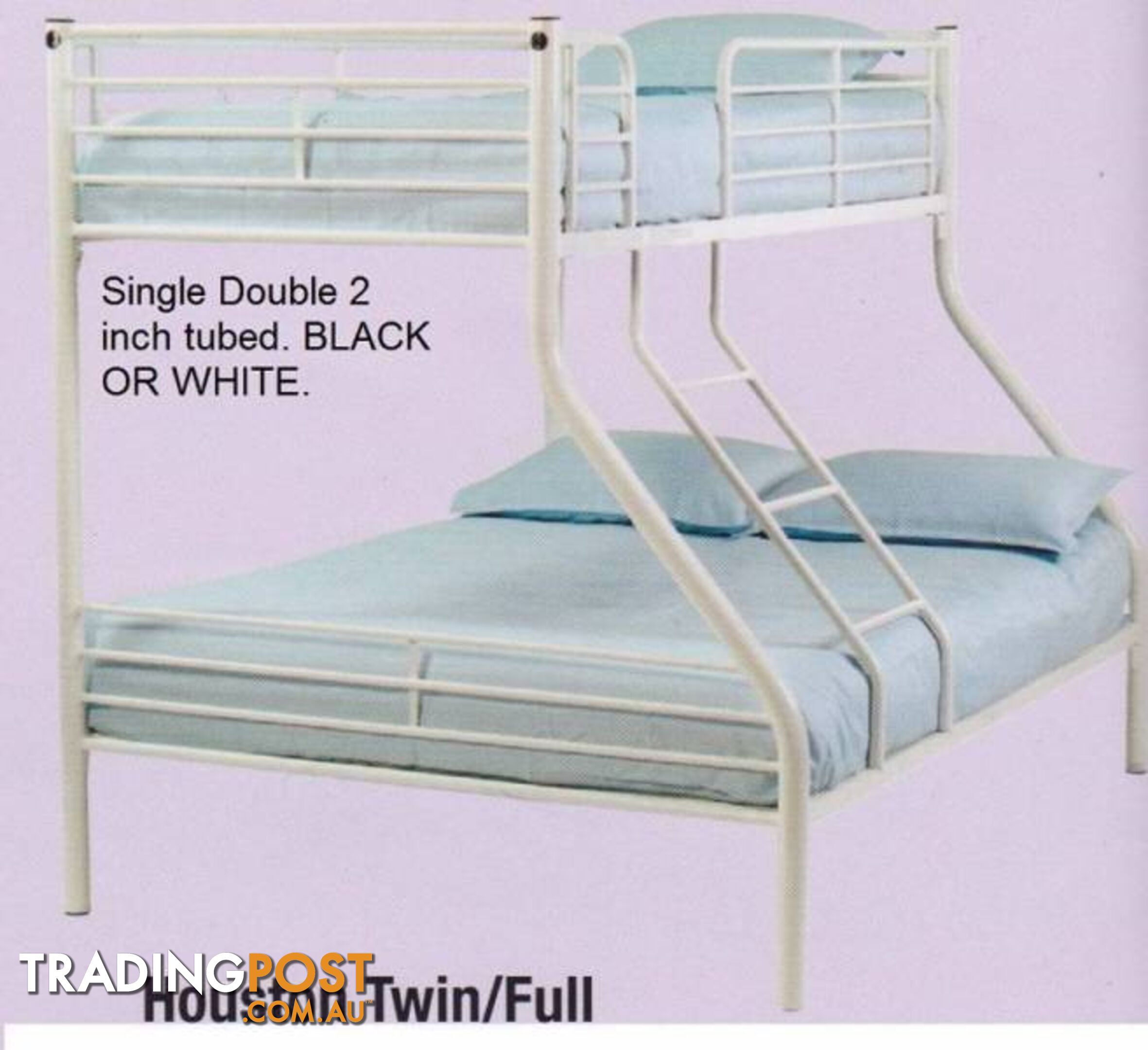 NEW BUNKS DOUBLE BOTTOM SINGLE TOP. RENT KEEP $5.80PW