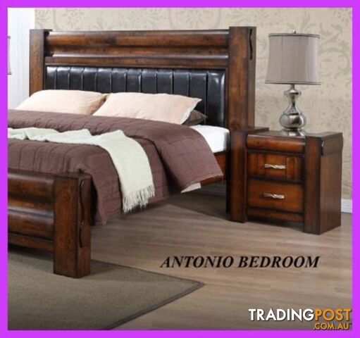 New Queen Bed Hardwood $1199. King Bed $1399. RENT KEEP $16 PW