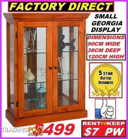 New Display Cabinet Cash $499 Or RENT TO KEEP For $7 P/W.