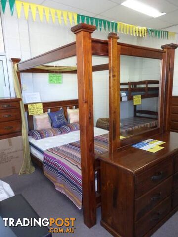 NEW CANOPY BED QUEEN, KING CANOPY FOUR POSTER $1299 Or $15 P/W