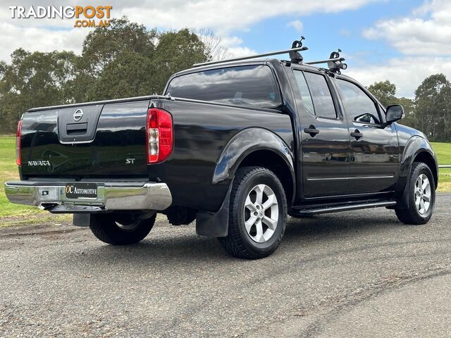 2013 NISSAN NAVARA ST (4x4) D40 MY12 DUAL CAB P/UP