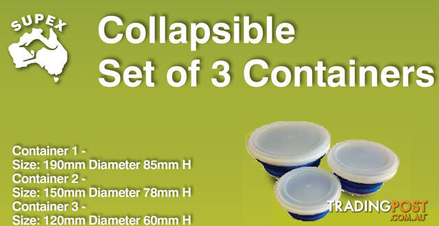 SET OF 3 CONTAINERS WITH LID