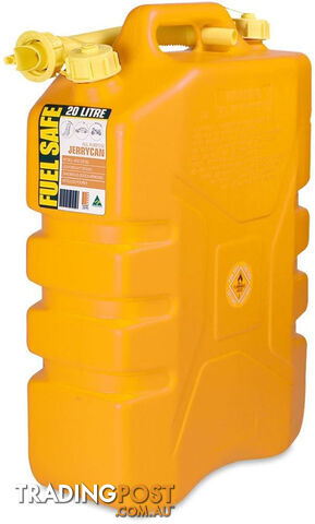 FUEL CAN PLASTIC 20 LITRE DIESEL YELLOW FC20Y