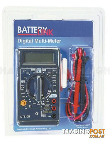 MULTI METER/WITH TEST LEAD & BATTERY DT830B