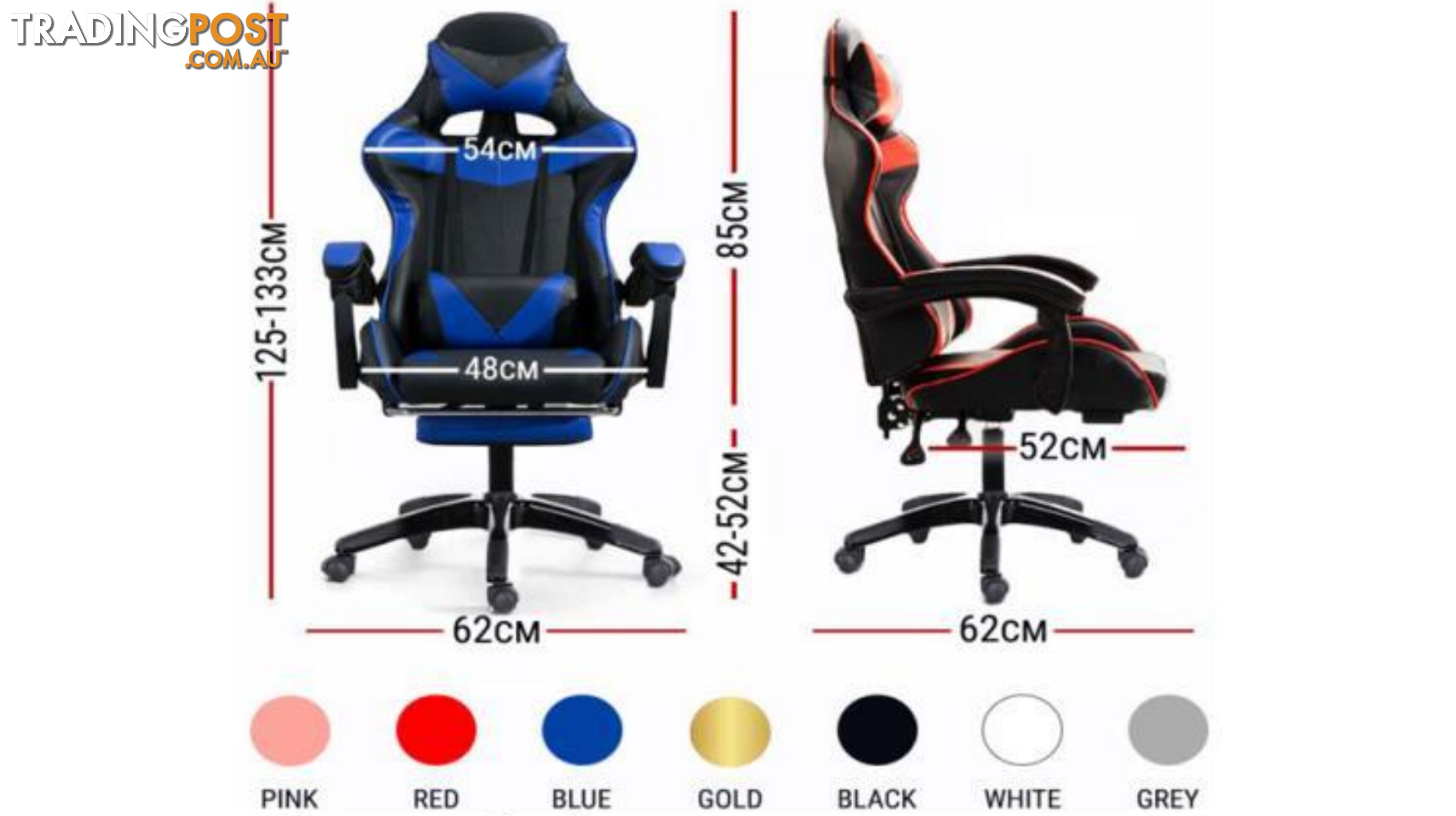 GAMING OFFICE CHAIR BLUE