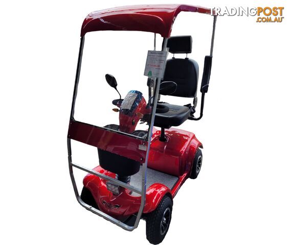 MOBILITY SCOOTER HARD ROOF LARGE SIZE (RED)