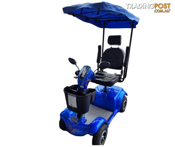 MOBILITY SCOOTER SOFT ROOF LARGE SIZE (BLUE)