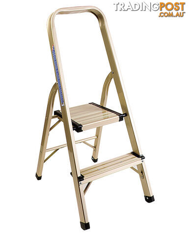 LADDER, 2 STEP, SLIMLINE ULTRALIGHT, H/DUTY, GREY LT550R