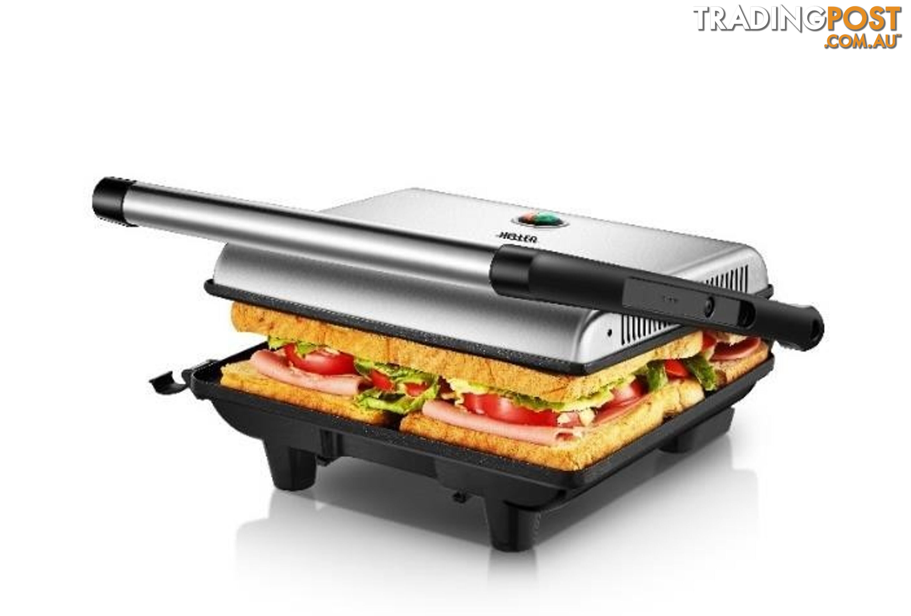 4 SLICE STAINLESS STEEL SANDWICH PRESS