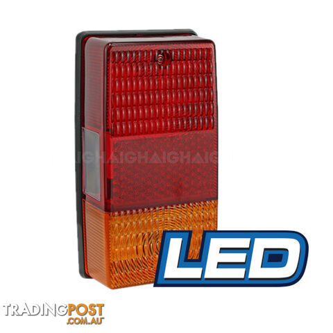 LED TRAILER LAMP RED/AMBER RECT. LED600