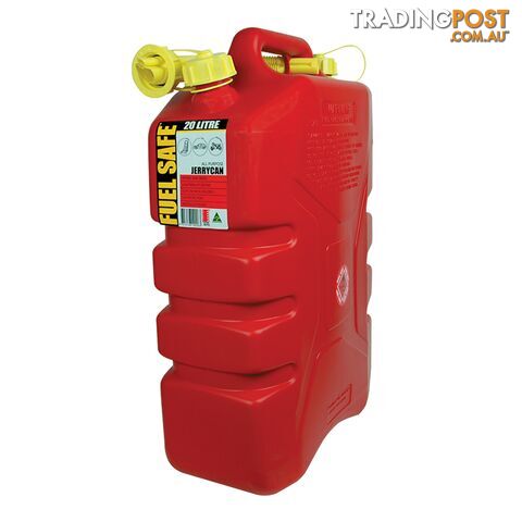 FUEL CAN RED 20 LITRE PLASTIC FC20R