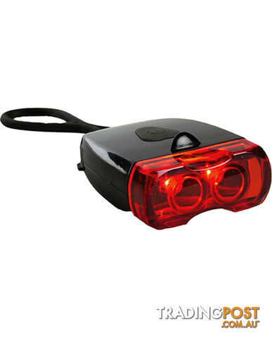 BIKE LIGHT, REAR 2 LED LAMP, RECHAGEABLE COMES WITH USB CHARGING LEAD. LA114MD5