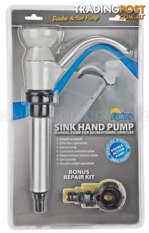 PUMP HAND RV SINK INCL SPARE REPAIR KIT RVHP