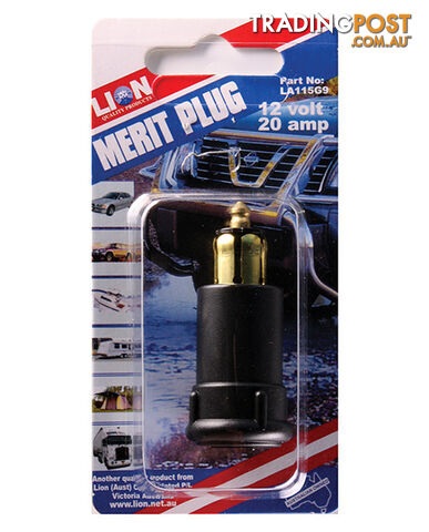 ACCESSORY PLUG, 12V, 20 AMP, SMALL MERIT PLUG LA115G9