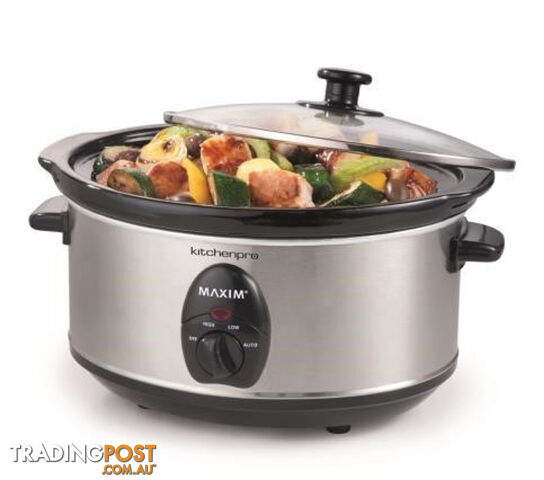 SLOW COOKER STAINLESS STEEL 3.5L