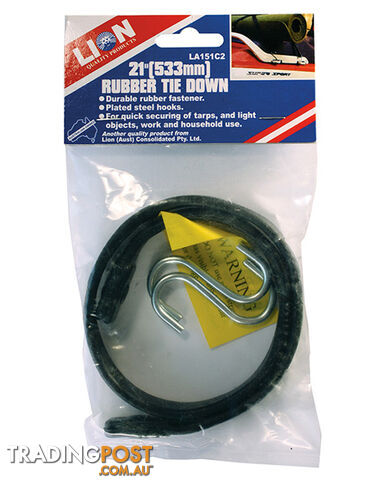 RUBBER TIE DOWN, 533MM (21") LA151C2