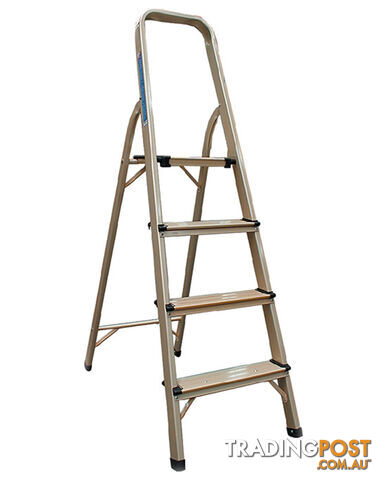 LADDER, 4 STEP, SLIMLINE ULTRALIGHT, H/DUTY, GREY LT550T